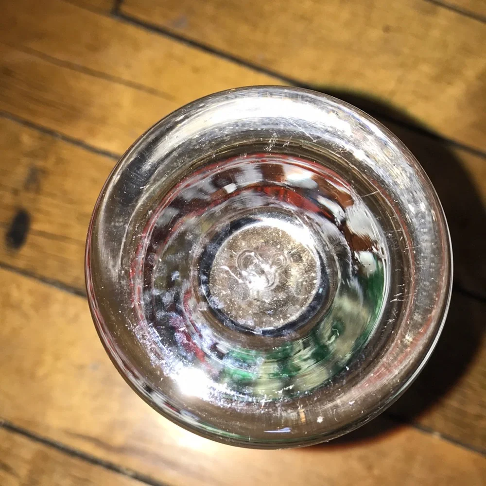 Budweiser Clear 1989 Pilsner Glass with Red Logo &‎ Green Tree Graphics